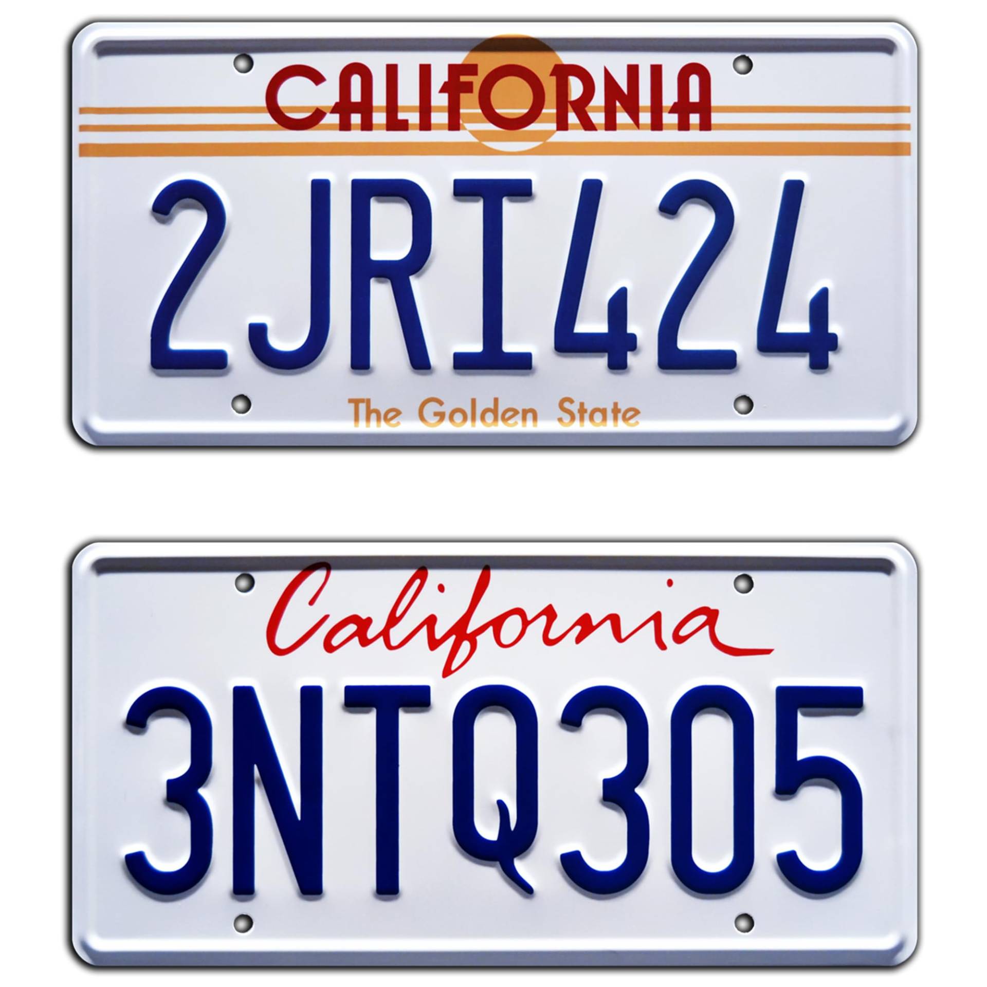 Fast and Furious | 2JRI424 + 3NTQ305 | Metal Stamped License Plates von Celebrity Machines