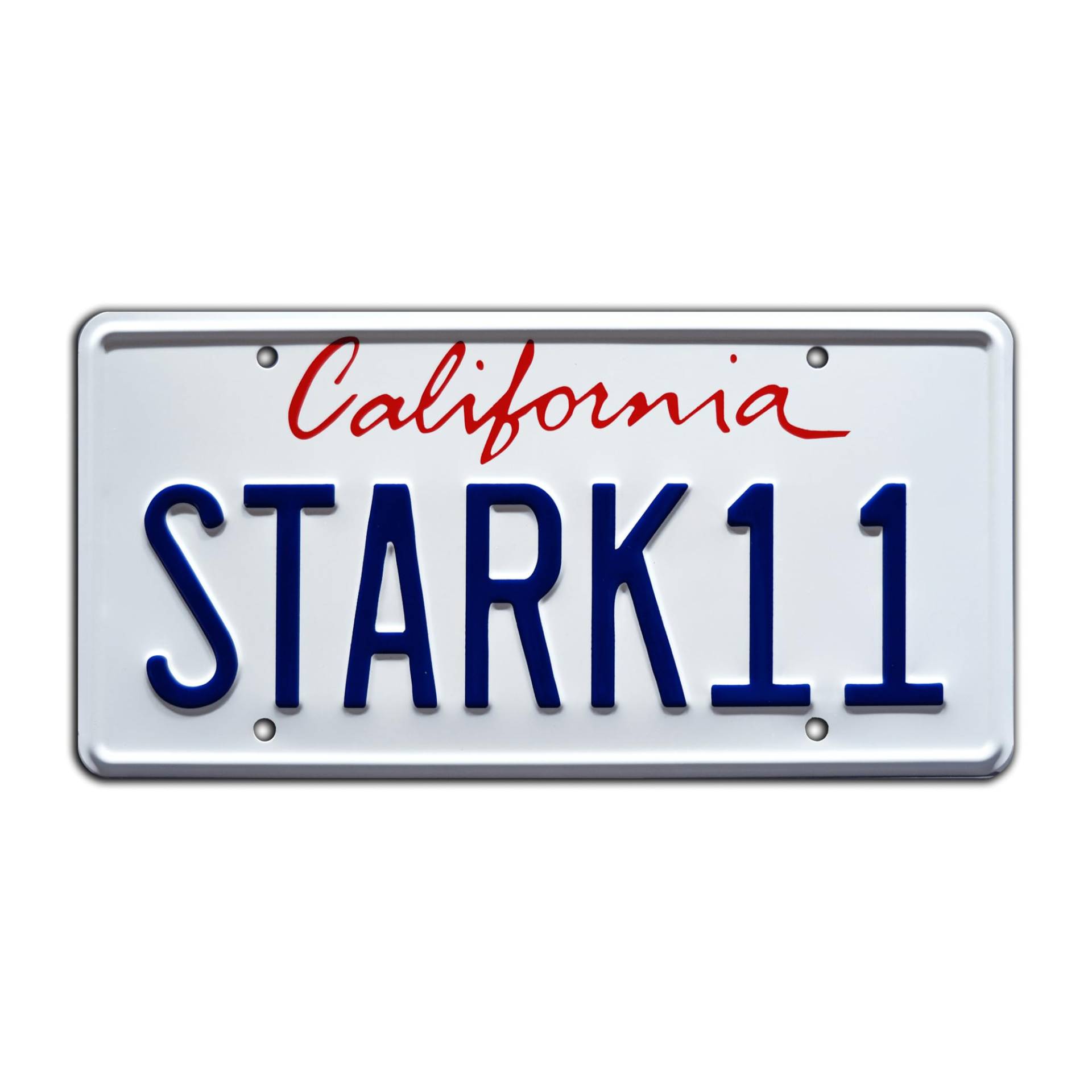 Iron Man 2 | Stark 11 | Metal Stamped License Plate von Celebrity Machines
