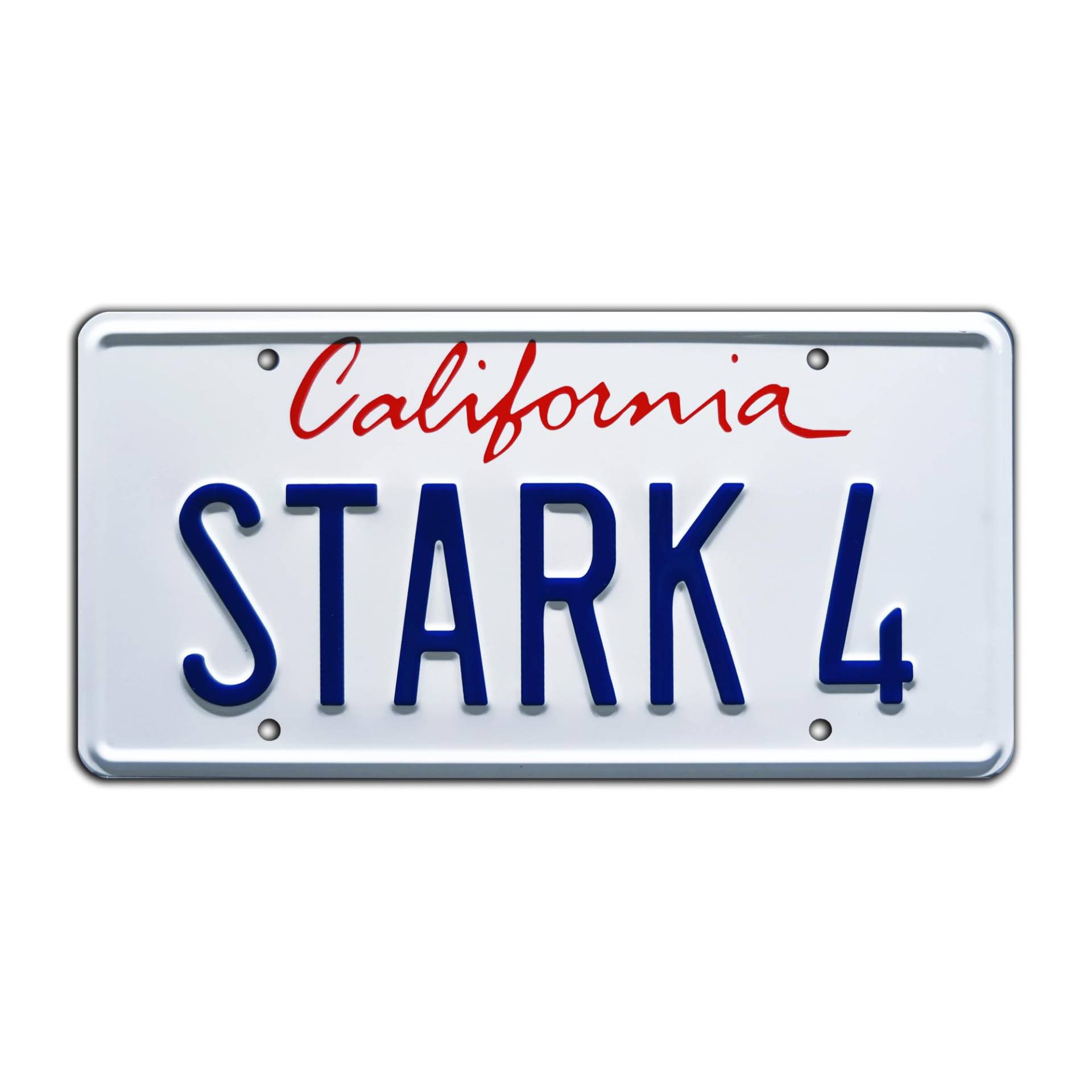Iron Man | Stark 4 | Metal Stamped License Plate von Celebrity Machines