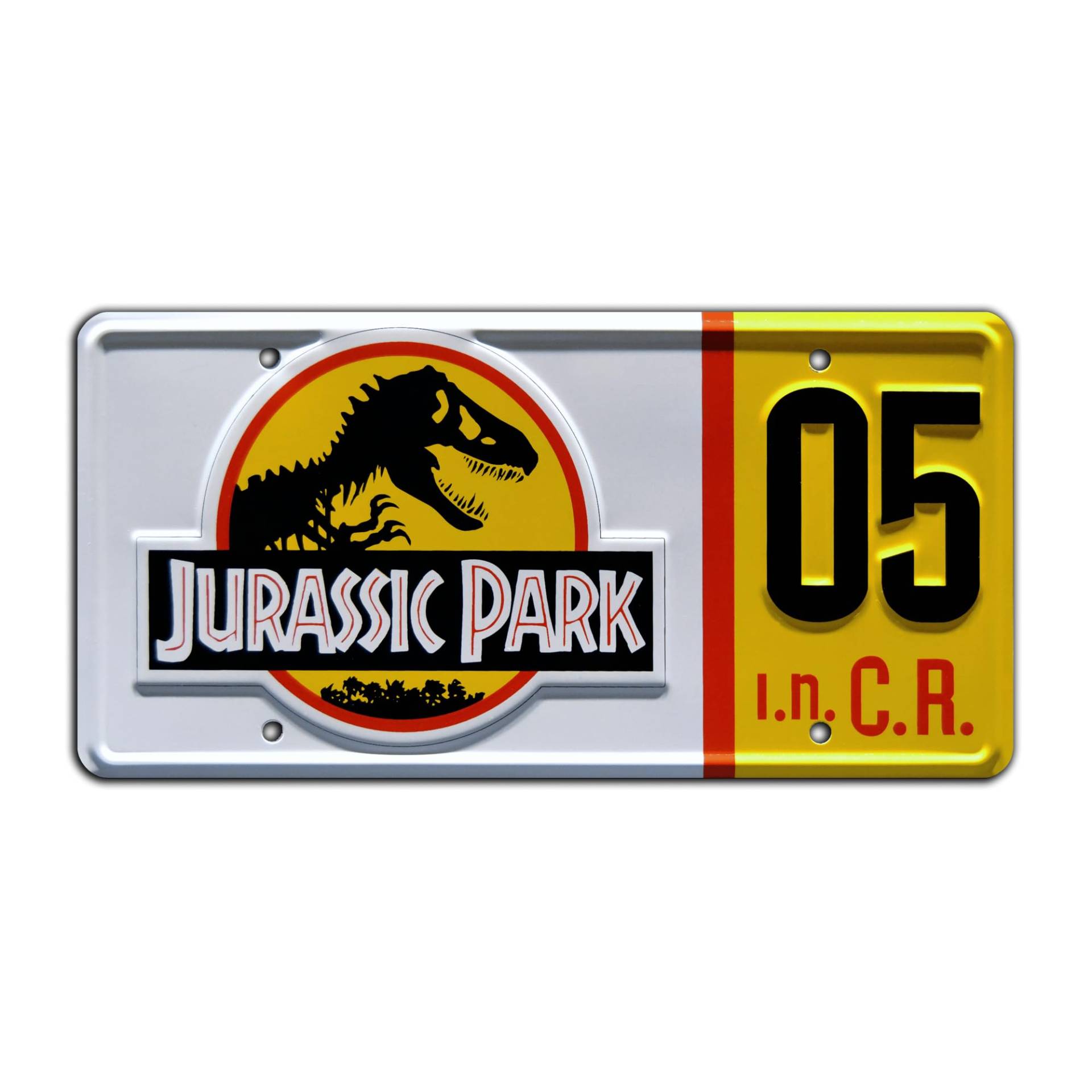 Jurassic Trilogy | Explorer #05 | Metal Stamped License Plate von Celebrity Machines