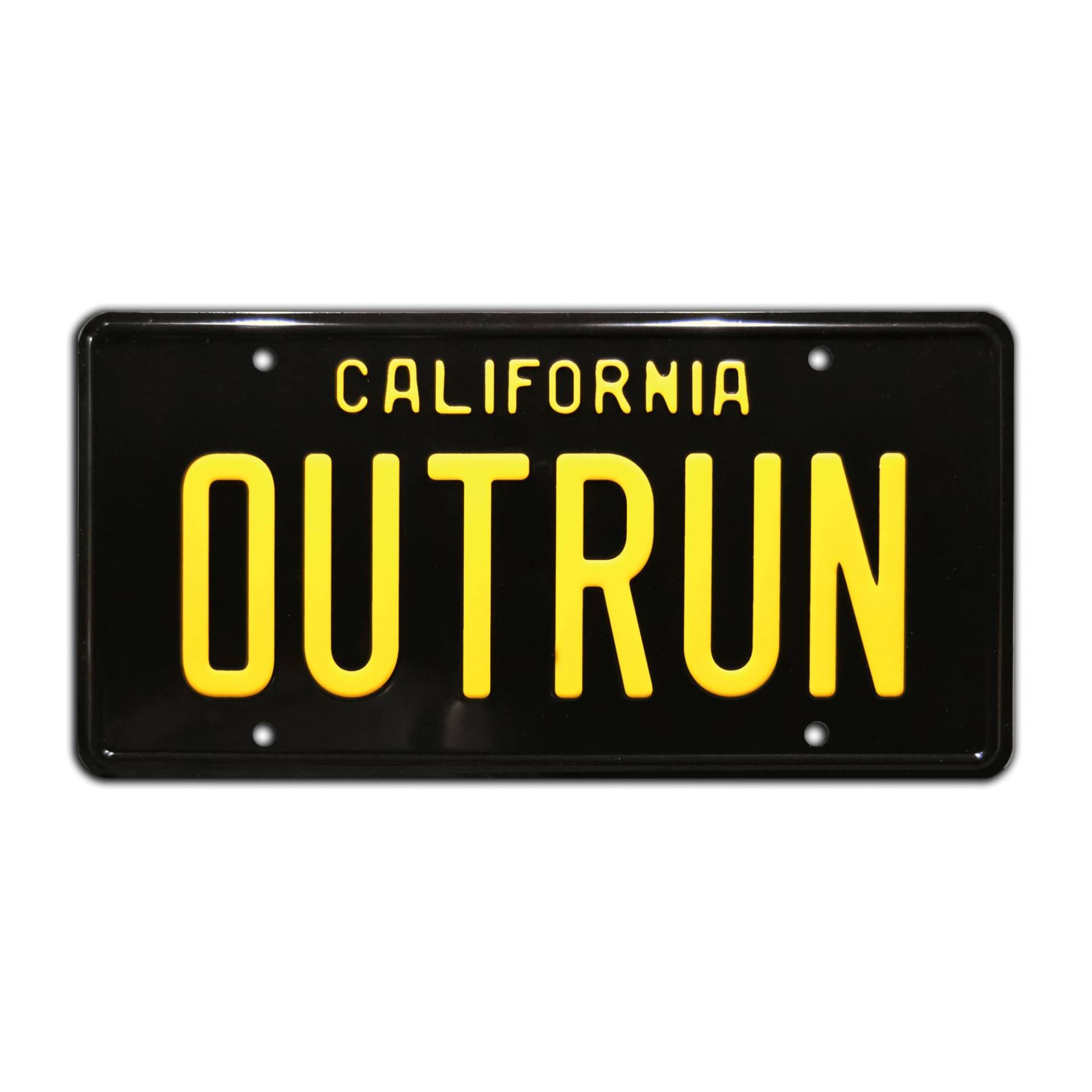 Out Run | Arcade Game | Metal Stamped License Plate von Celebrity Machines