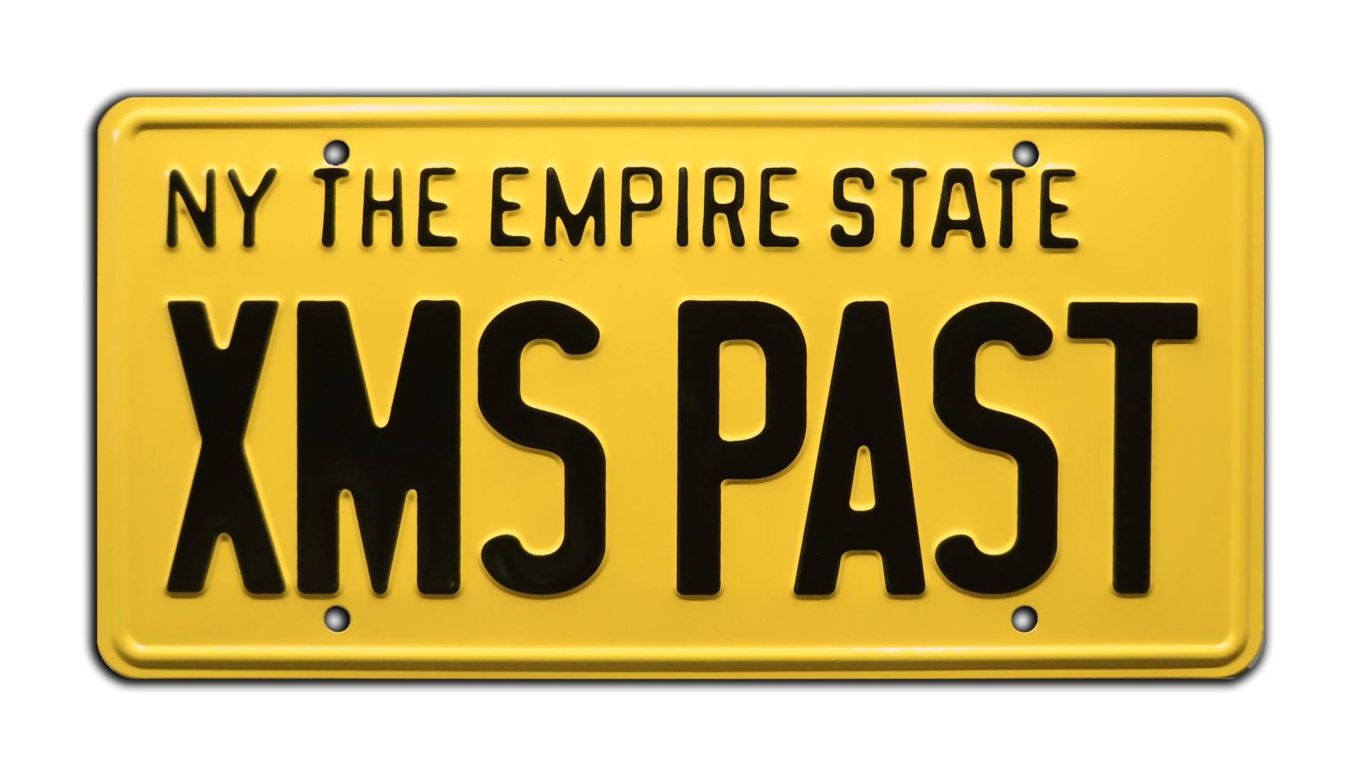 Scrooged | XMS Past | Metal Stamped License Plate von Celebrity Machines