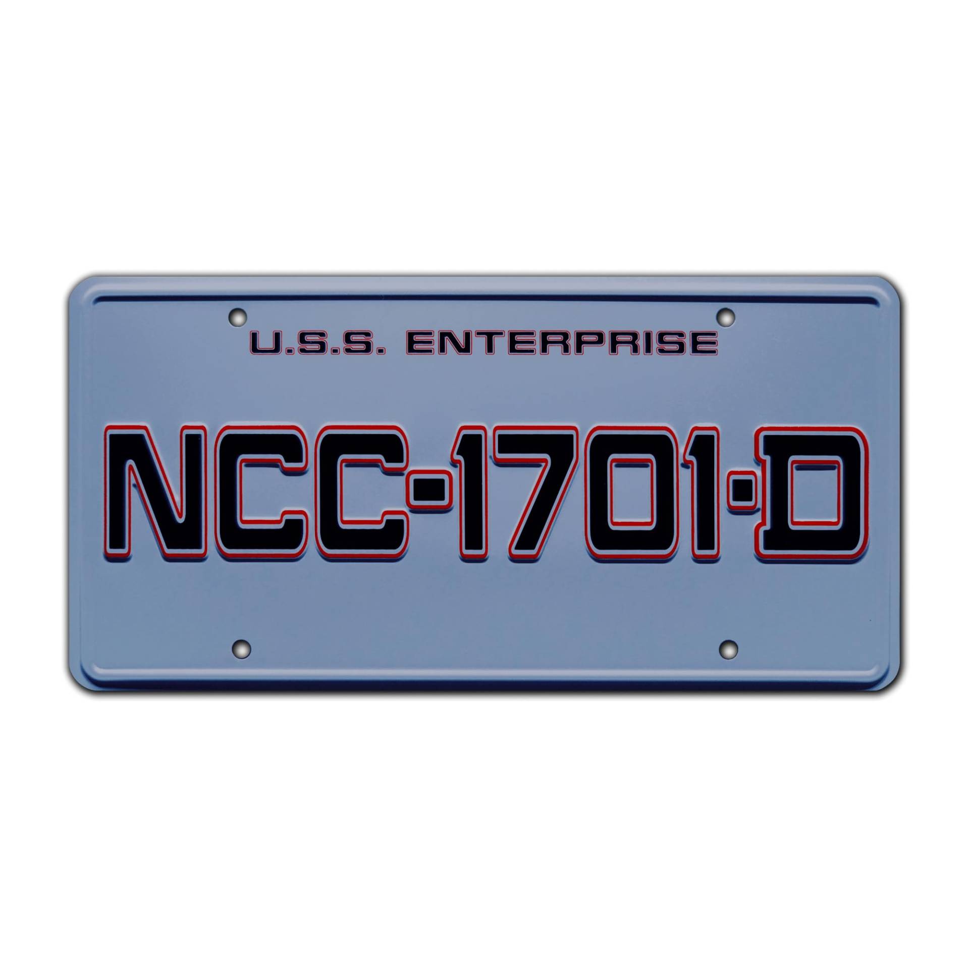 Star Trek: The Next Generation | NCC-1701-D | Metallkennzeichen mit Prägung von Celebrity Machines