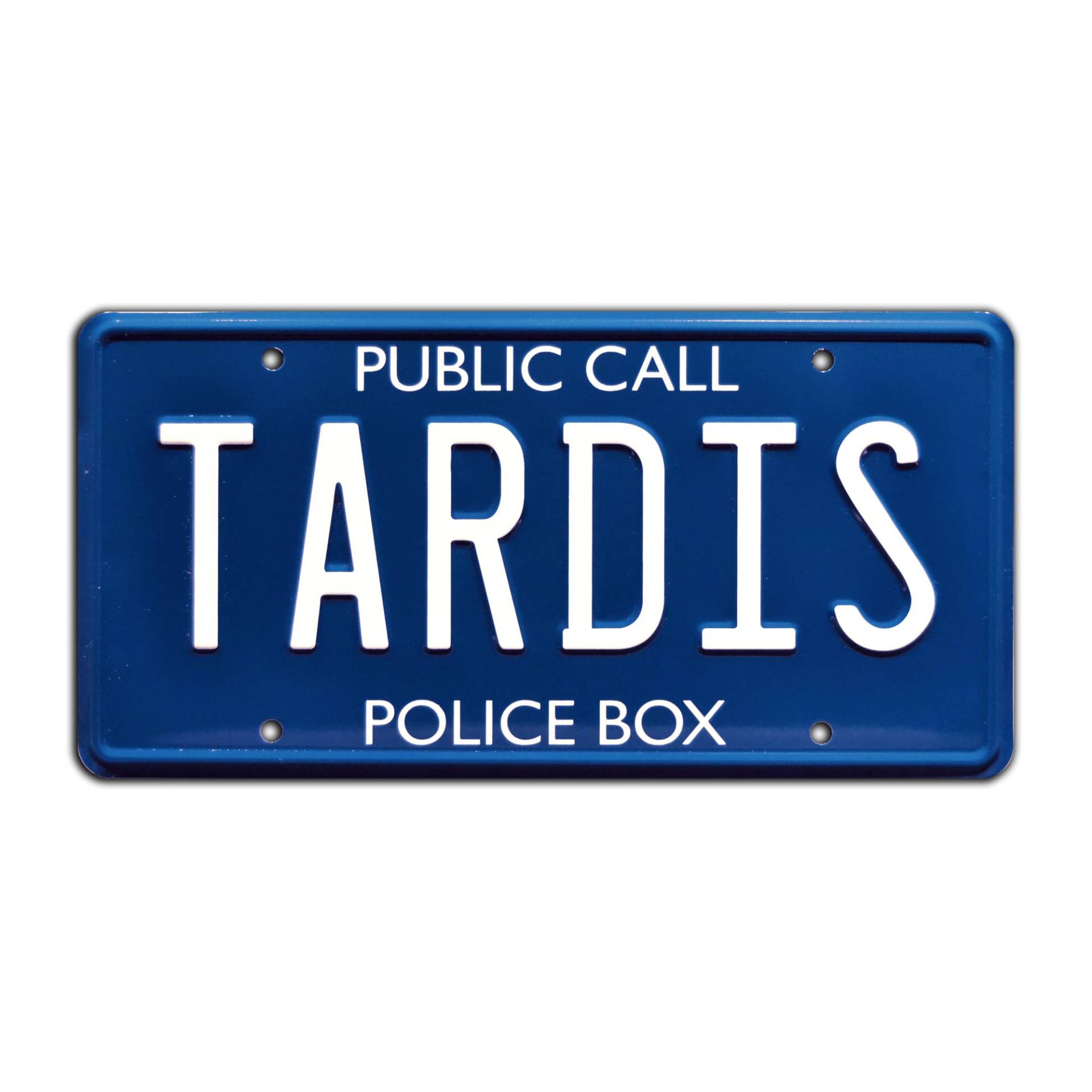 Tardis | Metal Stamped License Plate von Celebrity Machines
