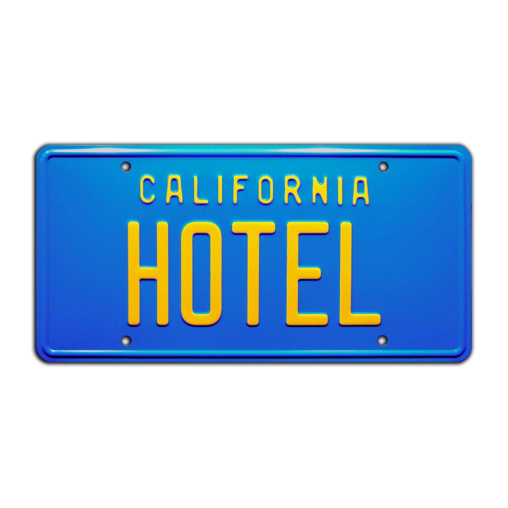 The Eagles | Hotel California | Metal Stamped License Plate von Celebrity Machines