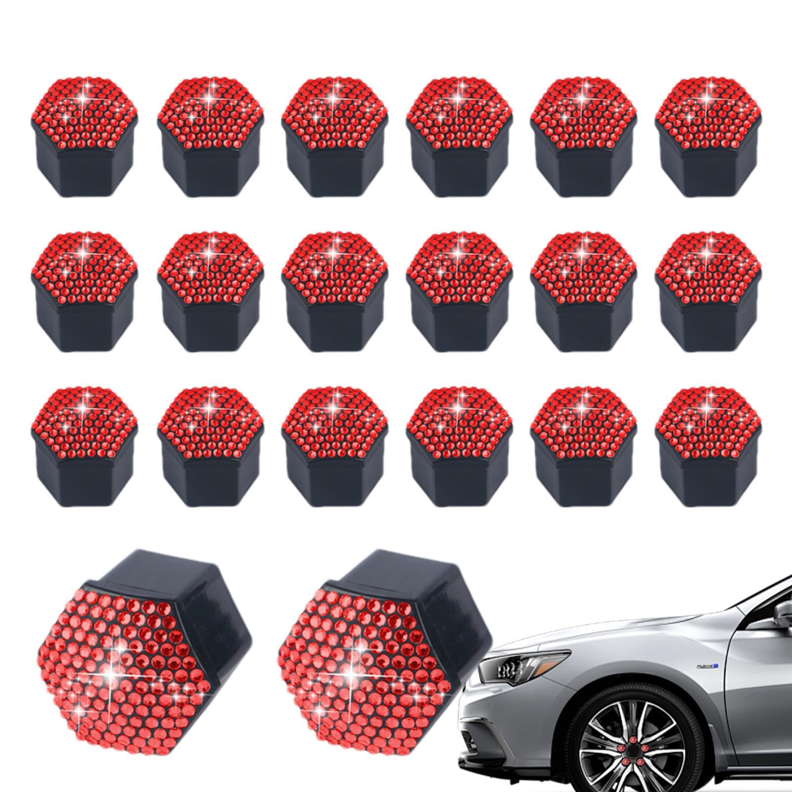 Celuicion Radmutternabdeckungen | Funkelnde Bolzenabdeckungen 20er Set | Kratzfeste Abnehmbare Radschmuckkappen Für Auto Außenbereich Staubschutz Celuicion Radmutternabdeckungen | Funkelnde Bolzenabdeckungen 20er Set | Kratzfeste Abnehmbare Radschmuckkappen Für Auto Außenbereich Staubschutz von Celuicion