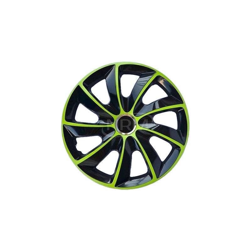 Radzierblende STIG EXTRA schwarz/grün 14 Zoll 4er Set von NRM