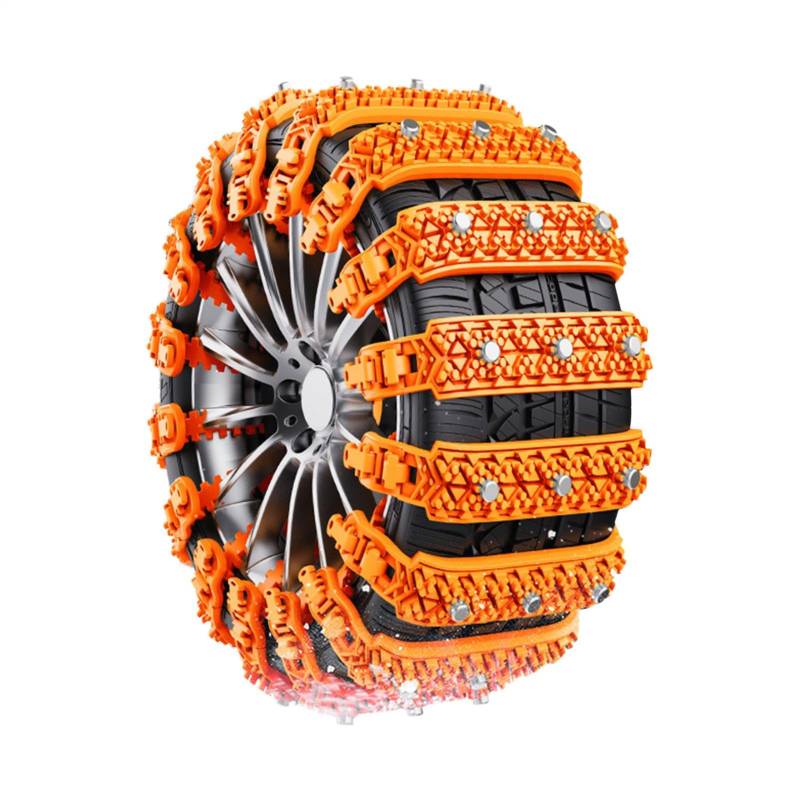 Snow Tyre Chains, 10x Reusable Anti-Skid Design, Adjustable Traction System, Premium Oxford Rubber and Tpu Construction, Suitable for Suvs and Minivans in Severe Weather Conditions von Ceprznvey