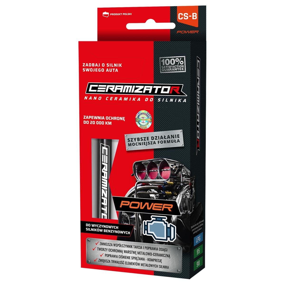 Ceramizator CS-B Power Keramik Schutz Leistungbenzinmotoren - Öl Additiv 10ml | Keramische Verschleißschutz | Engine Oil Additive Ceramic | Motoröladditive | Ceramik Zusatz | Motor Protect von Ceramizator