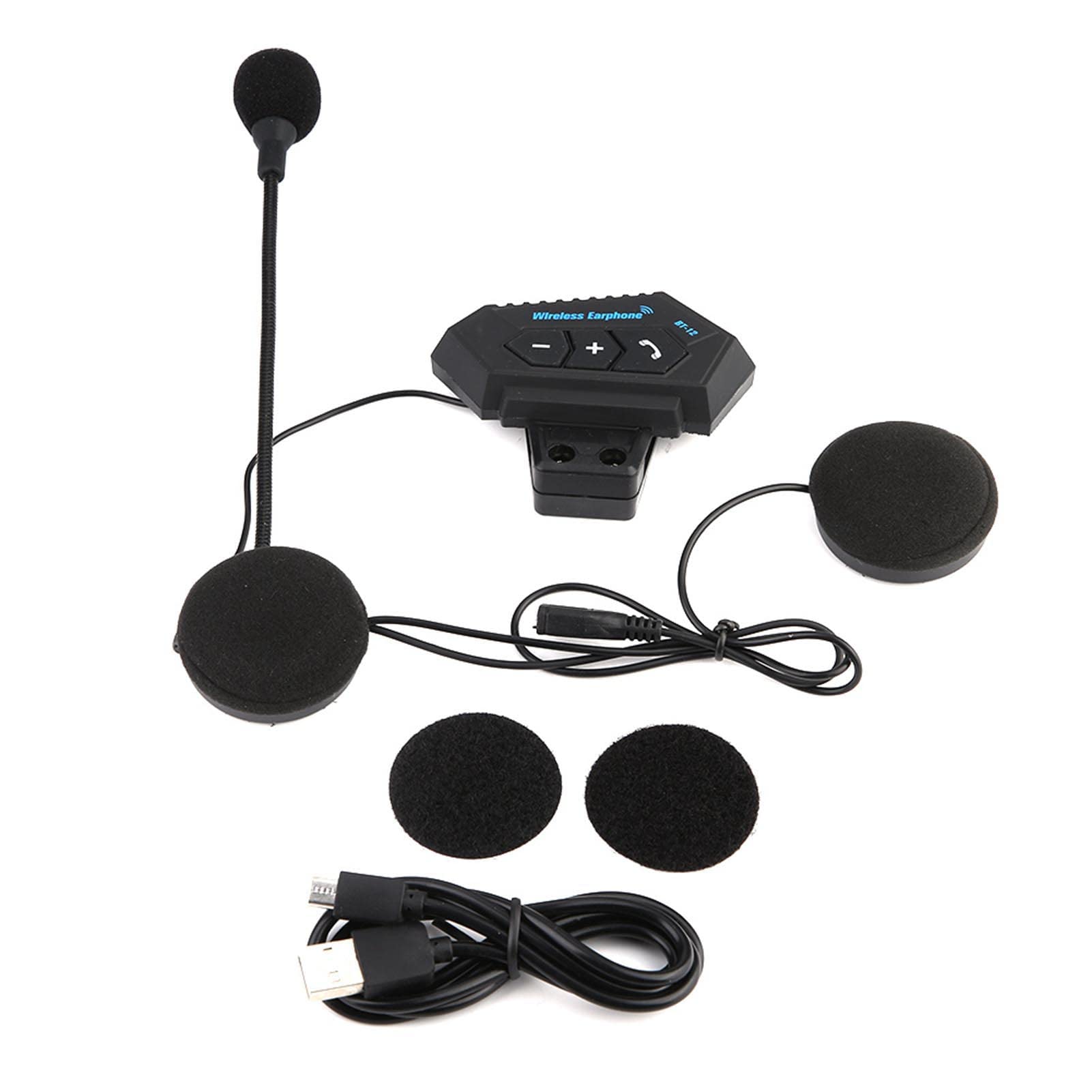Motorradhelm Bluetooth-Headset Helm BT-Headset Lautsprecherkommunikation Abnehmbares Design Mit Sound-Erinnerungsfunktion, 15-20 Meter Übertragungsreichweite von Cerlingwee
