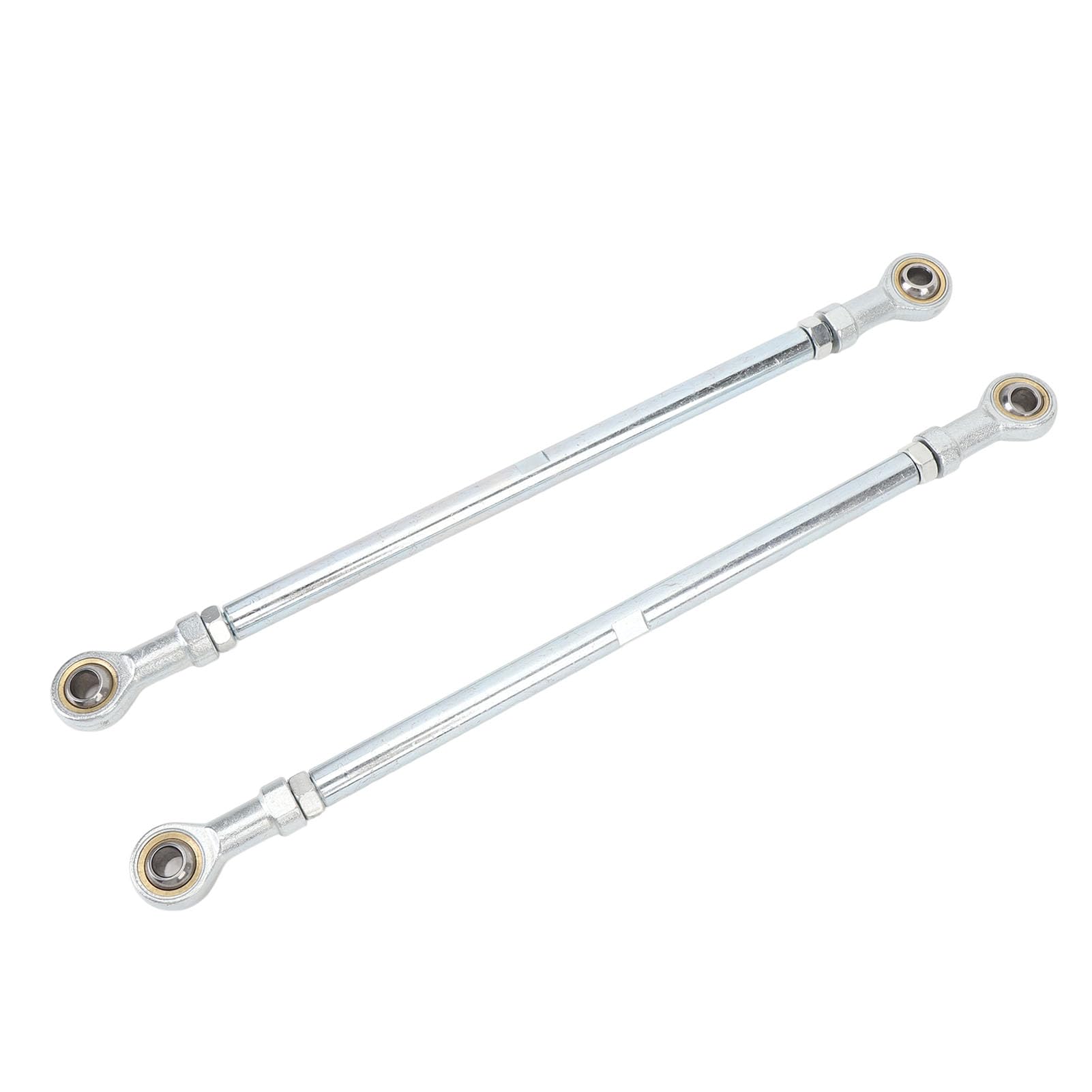2 Stück 295 mm Länge 8 mm Lochdurchmesser Einstellbares Spurstangen-Kugelgelenk für elektrisches ATV-Go-Kart-Zubehör Lenksäule Lenkaufhängung Silberton 2 Stück 295 mm Länge 8 mm Lochdurchmesser Einstellbares Spurstangen-Kugelgelenk für elektrisches ATV-Go-Kart-Zubehör Lenksäule Lenkaufhängung Silberton von Cerlyiont