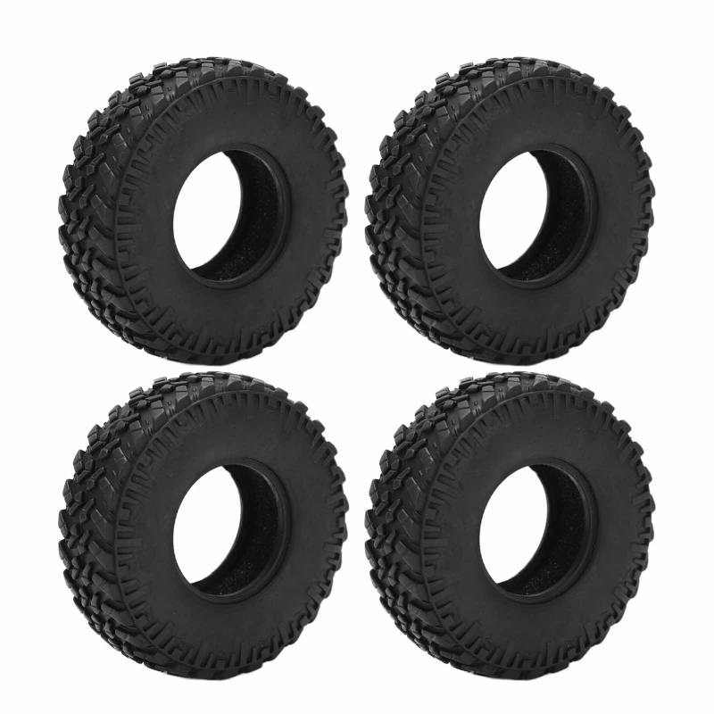 4 Stcs 18mm Crawlerreifen Mikrogummireifen, Mikro -Crawler -Reifen weiche Gummi -Rad -Upgrade für axiale SCX24 1/24 RC -Autozubehör, RC Crawler Car (A Type) von Cerlyiont