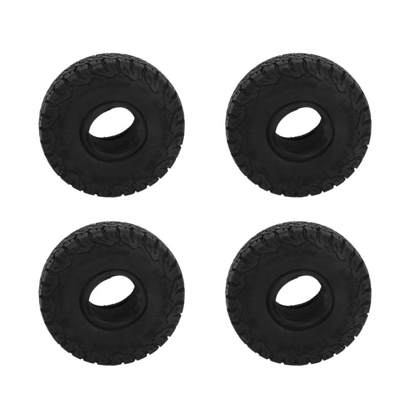 4 pcs 1.9 Inch RC Crawler Tires, Crawler Truck Rubber Car Mud Terrain Tires Retrofit Accessories, Shock Absorption Rubber Tyre Set von Cerlyiont