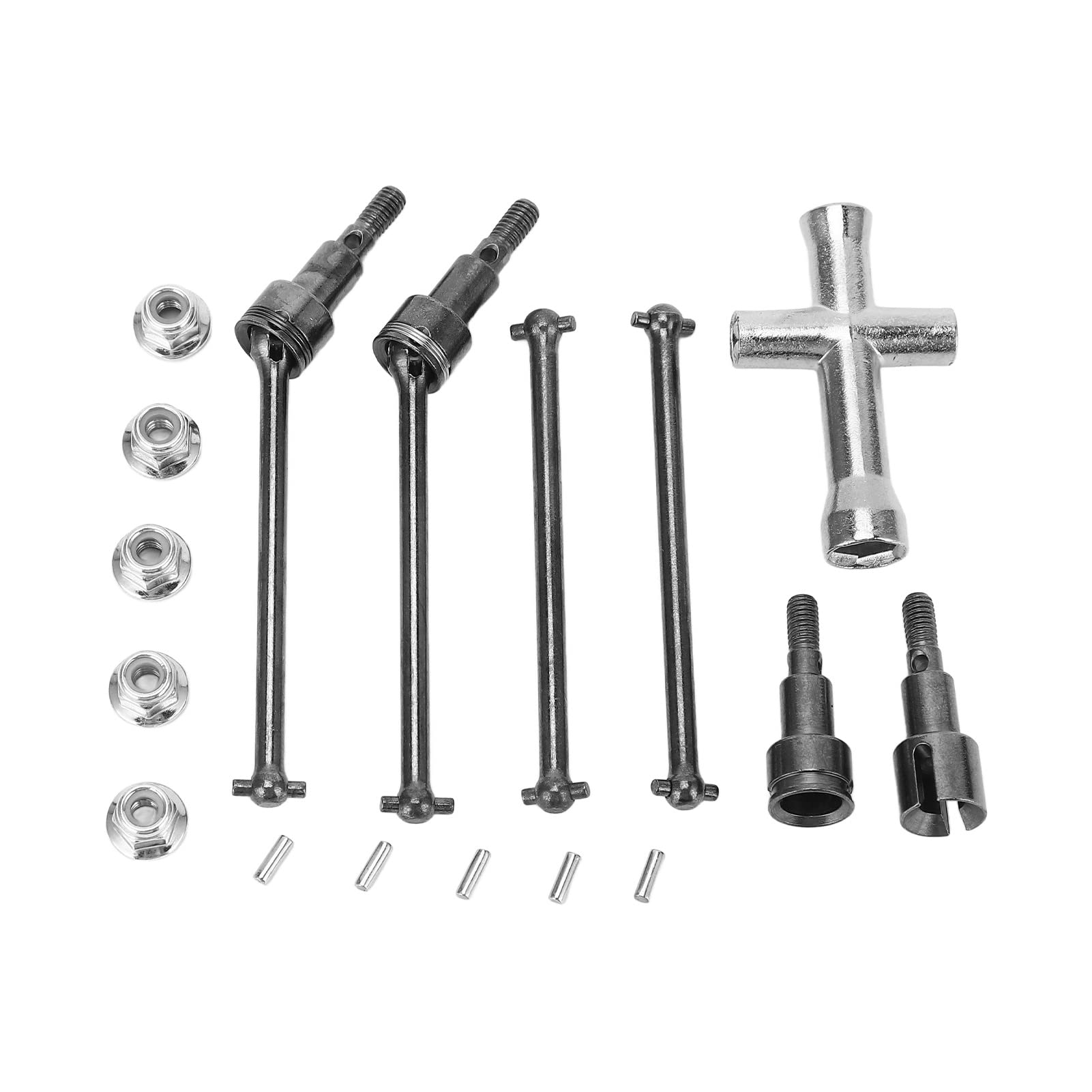 RC-Antriebswellensatz vorne hinten, Stahl-RC-Wellen-Dogbone-Satz, RC-Car-CVD-Antriebswelle, RC-Car-Antriebswelle vorne hinten, Dogbones-Antriebswelle, für SCY 16101 16102 16103 RC-Antriebswellensatz vorne hinten, Stahl-RC-Wellen-Dogbone-Satz, RC-Car-CVD-Antriebswelle, RC-Car-Antriebswelle vorne hinten, Dogbones-Antriebswelle, für SCY 16101 16102 16103 von Cerlyiont