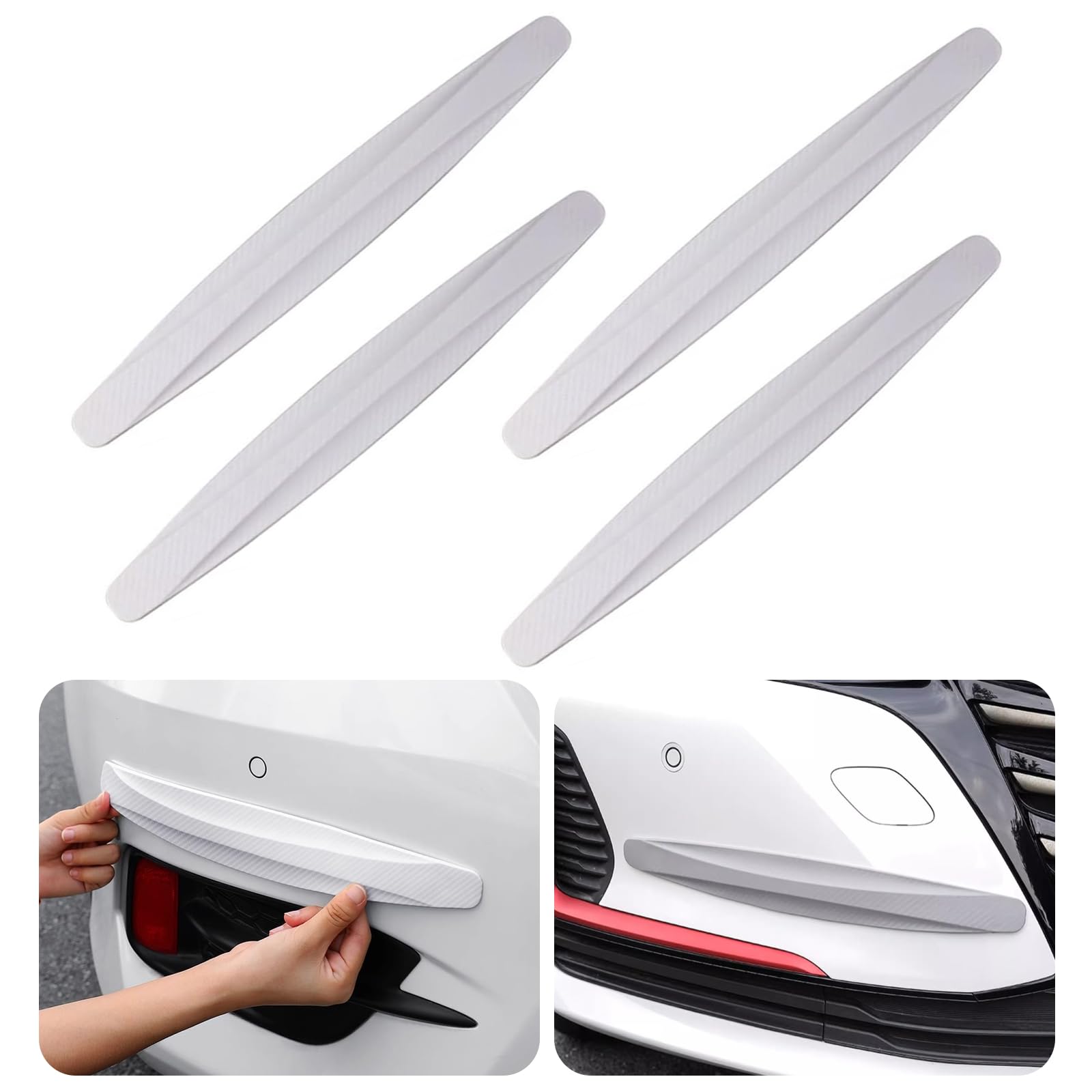 Cfcyhla 4 Stück Universal Auto Ecke Stoßstange Guard Universal Anti-Collision Patch Auto Stoßstange Schutzleiste Anti-Scratch Stoßstangenschutz 41x4.5cm Cfcyhla 4 Stück Universal Auto Ecke Stoßstange Guard Universal Anti-Collision Patch Auto Stoßstange Schutzleiste Anti-Scratch Stoßstangenschutz 41x4.5cm von Cfcyhla
