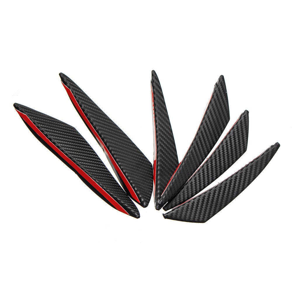 ChaRLes 6 Stücke Universal Carbon Fiber Spoiler Frontstoßstange Finnen Spoiler Canards Refit Auto Spoiler Flügel ChaRLes 6 Stücke Universal Carbon Fiber Spoiler Frontstoßstange Finnen Spoiler Canards Refit Auto Spoiler Flügel von ChaRLes