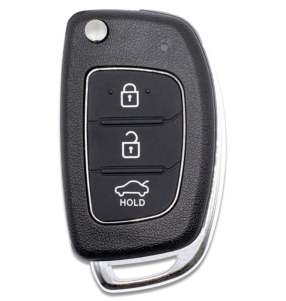 3 Tasten Auto Schlüsselgehäuse für Hyundai i20 i30 ix20 ix35 Tucson Santa Fe,Fernbedienungsschlüssel-Gehäuse von Chaexii