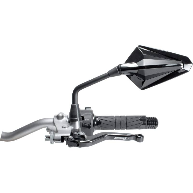 Chaft Motorradspiegel Lenkerspiegel M10x1,25R Glory schwarz von Chaft