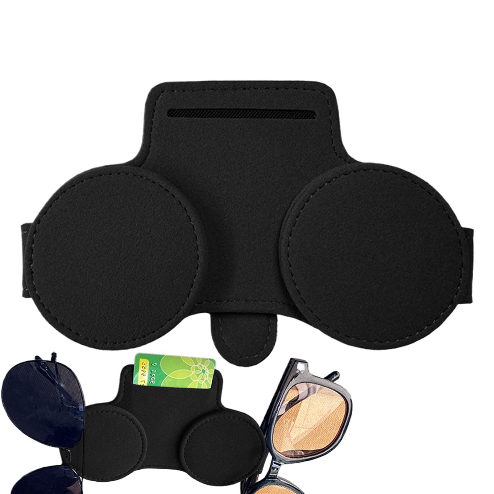 Chaies Sonnenbrillenhalter Für Auto - Klemme Für Sonnenblende Mit Magnetischer Aufbewahrung,Leder-Doppelclip Zubehör Für Autoinnenraum Deko & Praktisches Geschenk Chaies Sonnenbrillenhalter Für Auto - Klemme Für Sonnenblende Mit Magnetischer Aufbewahrung,Leder-Doppelclip Zubehör Für Autoinnenraum Deko & Praktisches Geschenk von Chaies