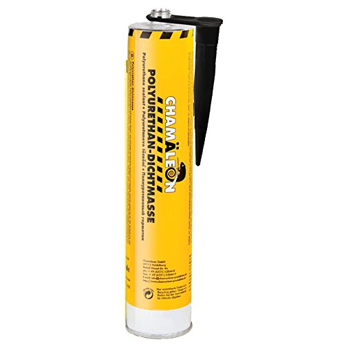 Chamäleon 1 x 310ml SCHWARZ PU DICHTMASSE SEALANT KLEBER Auto KFZ POLYURETHAN Elast von Chamäleon