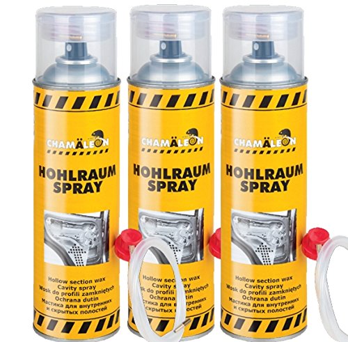 Chamäleon HOHLRAUM 500ml Spray VERSIEGELUNG HOHLRAUMSCHUTZ 1K HOHLRAUMVERSIEGELUNG Hohlraumkonservierer SPRÜHDOSE (3) von Chamäleon