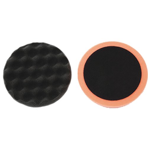 Chamäleon POLIERSCHWAMM GEWAFFELT 150mm SCHWARZ Soft Klettverschluss von Chamäleon