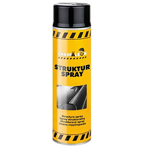 Chamäleon Strukturlack Schwarz 1 x 500ml Kunststoff Stoßstangenspray Plastik Bumper von Chamäleon