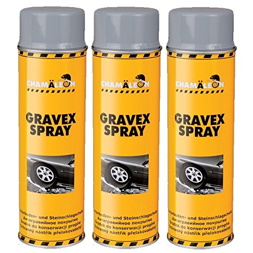 Chamäleon UNTERBODENSCHUTZ UBS 6 x 500ml Spray GRAU Anti GRAVEX Schutz UNTERBODEN von Chamäleon