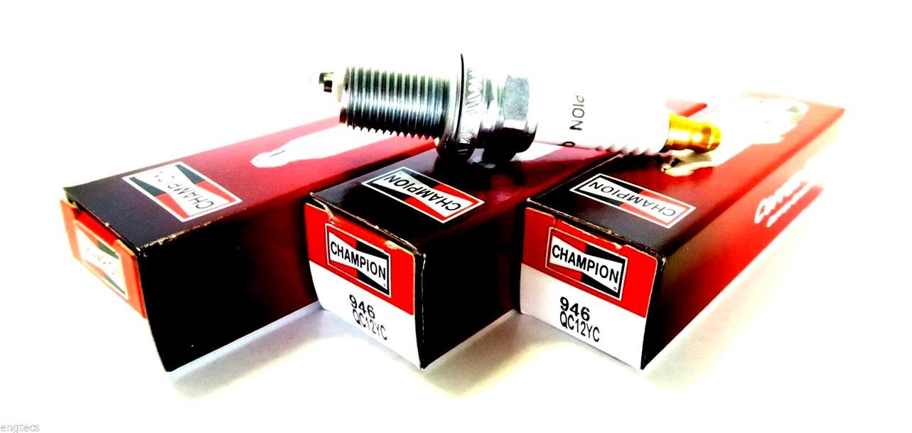 4x (4 STÜCK) CHAMPION 946 QC12YC/T04 SB CCH946 ZÜNDKERZE RASENMÄHER von Champion