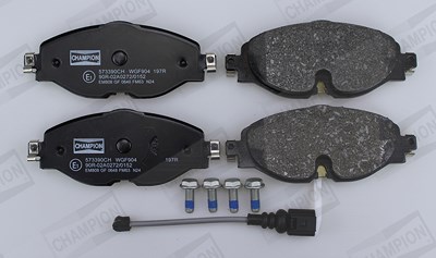 Champion Bremsbelagsatz, Scheibenbremse [Hersteller-Nr. 573390CH] für Audi, Cupra, Seat, Skoda, VW von Champion