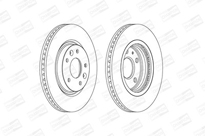 Champion Bremsscheibe [Hersteller-Nr. 563120CH] für Nissan, Renault von Champion