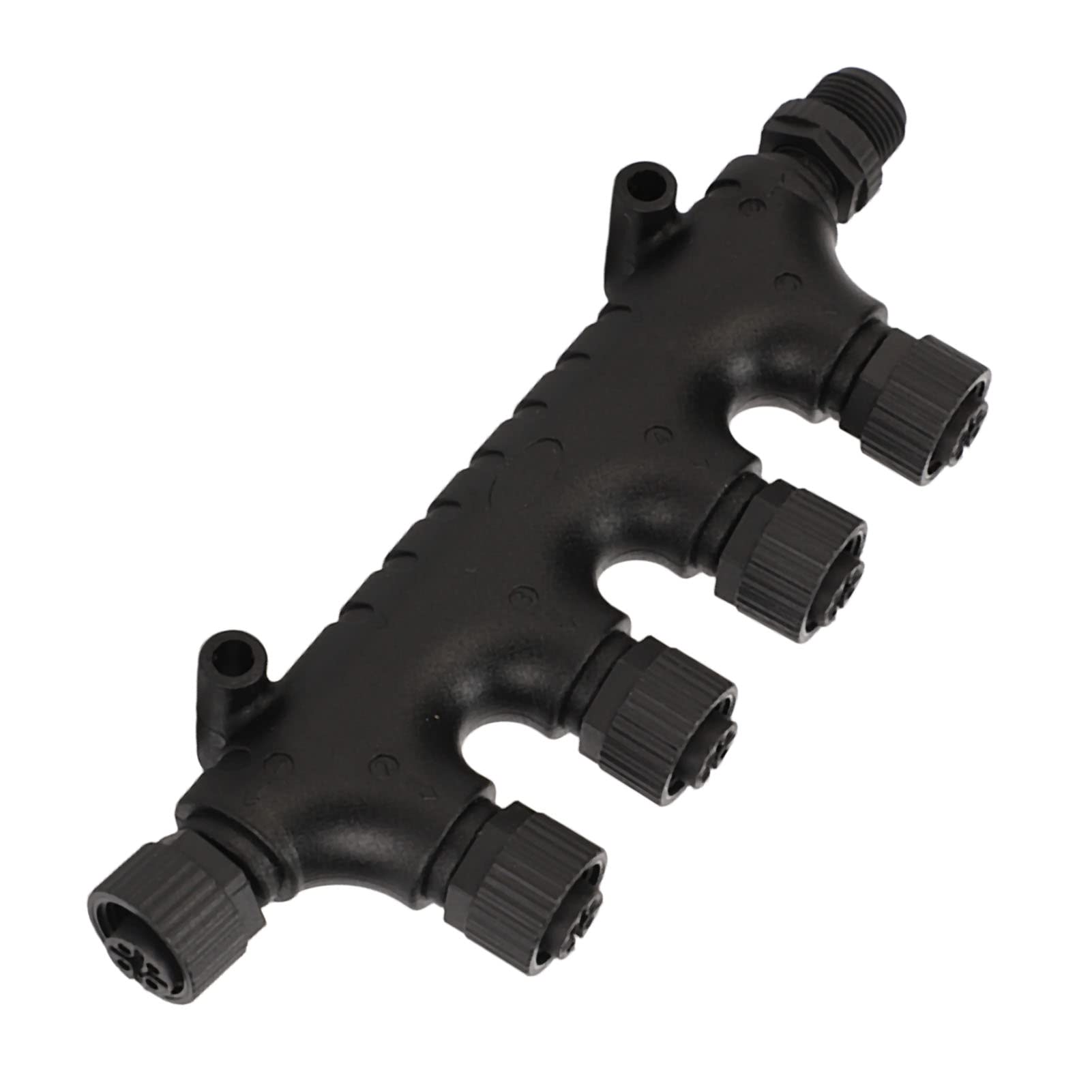 F¨¹r NMEA 2000 4 Ports T-Stecker, 5-poliger IP67 wasserdichter Zwei-Wege-Anschluss M12-Gewinde Universal f¨¹r N2K Multiport T-Stecker f¨¹r Schiffe Yachten,Ersatzteile f¨¹r Boote,Yachten von Changor