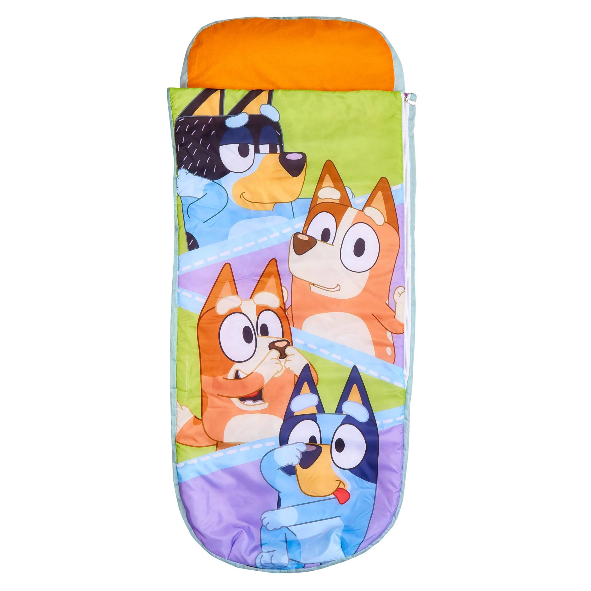 Character World Offizielles Bluey ReadyBed Kinder-Luftbett und Schlafsack in einem, aufblasbare Kindermatratze mit Tasche und Pumpe Character World Offizielles Bluey ReadyBed Kinder-Luftbett und Schlafsack in einem, aufblasbare Kindermatratze mit Tasche und Pumpe von Character World