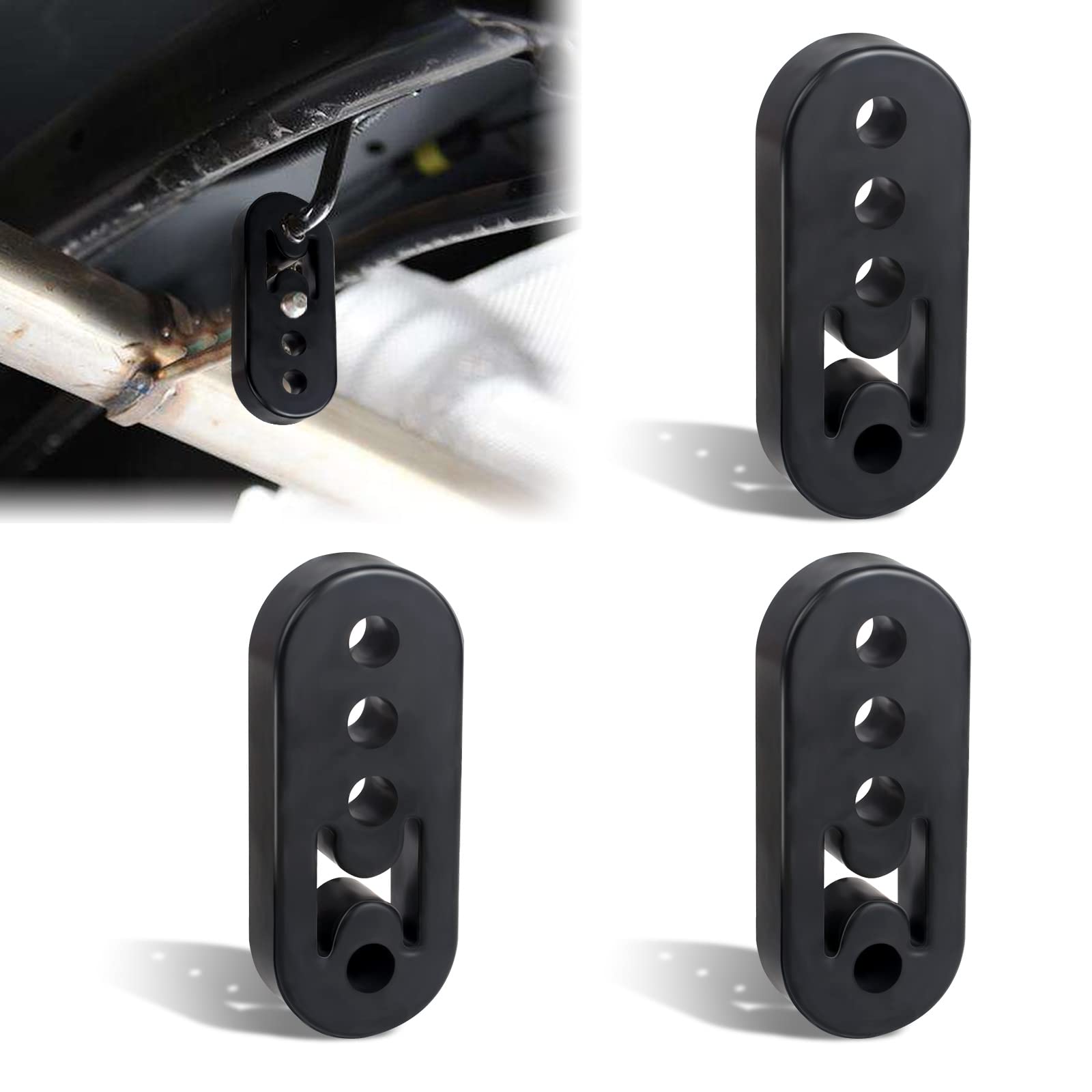 3 Pcs Auto Auspuff Aufhänger Auspuffgummis Universal Auto Auspuffhalterung 4 Loch Auspuffhalter Auto Auspuffschalldämpfer Aufhänger, Auto Auspuffhalter für meisten Auto(10,9*4,5*2CM, Öffnung 1,2CM) 3 Pcs Auto Auspuff Aufhänger Auspuffgummis Universal Auto Auspuffhalterung 4 Loch Auspuffhalter Auto Auspuffschalldämpfer Aufhänger, Auto Auspuffhalter für meisten Auto(10,9*4,5*2CM, Öffnung 1,2CM) von Charshiu