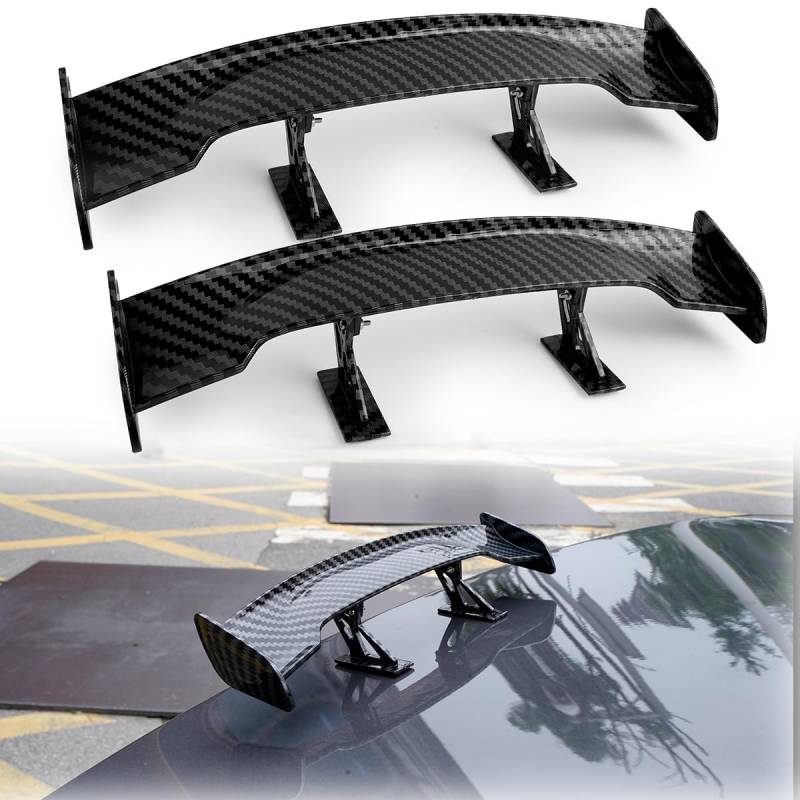 2 Stück Universal Auto Mini Spoiler Wing, Auto Mini Heckspoiler Flügel Ohne Perforation, Schwanz Spoiler Flügel, Auto Schwanz Flügel Fahrzeug Stabilität, Auto Dekoration von ChauLanBow