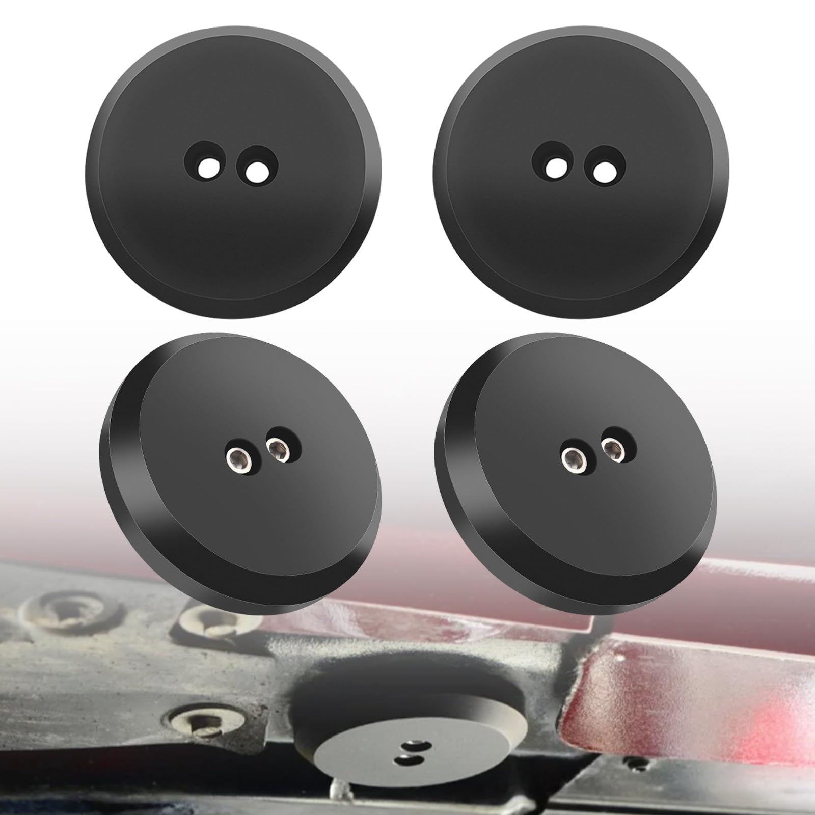 Chelhead Black Corvette Jack Pucks Billet Aluminium Hebepuck Wagenheber Verlängerungsadapter, geeignet für Corvette C5, C6, C7 und C8 Modelle von 1997–2023, Autozubehör zum Anheben von Autos. Chelhead Black Corvette Jack Pucks Billet Aluminium Hebepuck Wagenheber Verlängerungsadapter, geeignet für Corvette C5, C6, C7 und C8 Modelle von 1997–2023, Autozubehör zum Anheben von Autos. von Chelhead