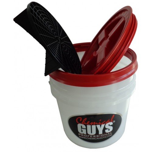 Chemical Guys Auto Wascheimer Set : Eimer Plus Gritguard Plus Sealcover Bucket Set von Chemical Guys