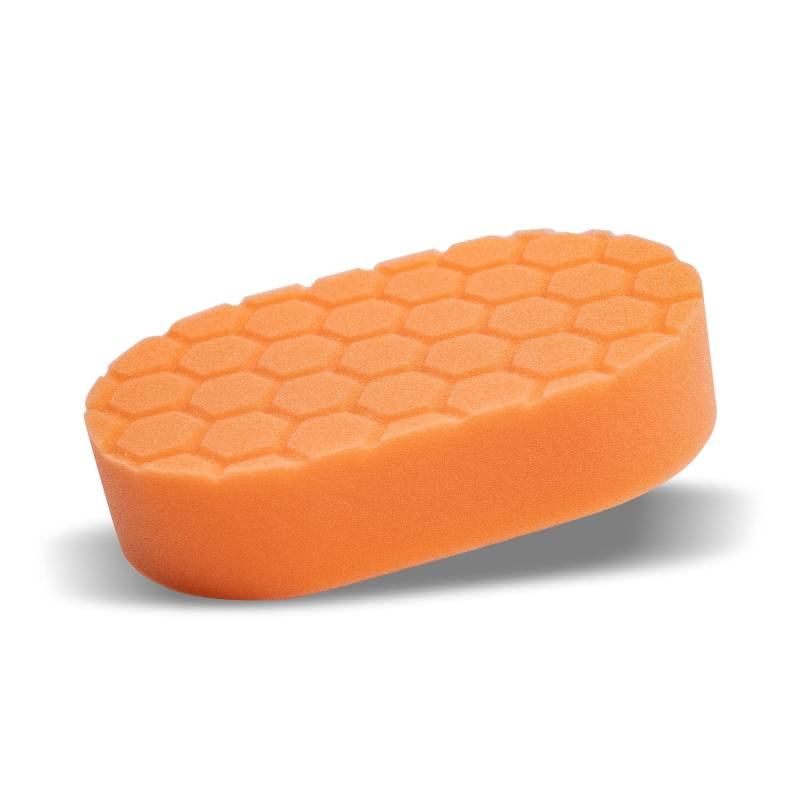 Chemical Guys BUFX_201 Hex-Logic Medium Cutting Hand Applicator Pad, Orange (7,6 x 15,2 x 2,5 cm) von Chemical Guys