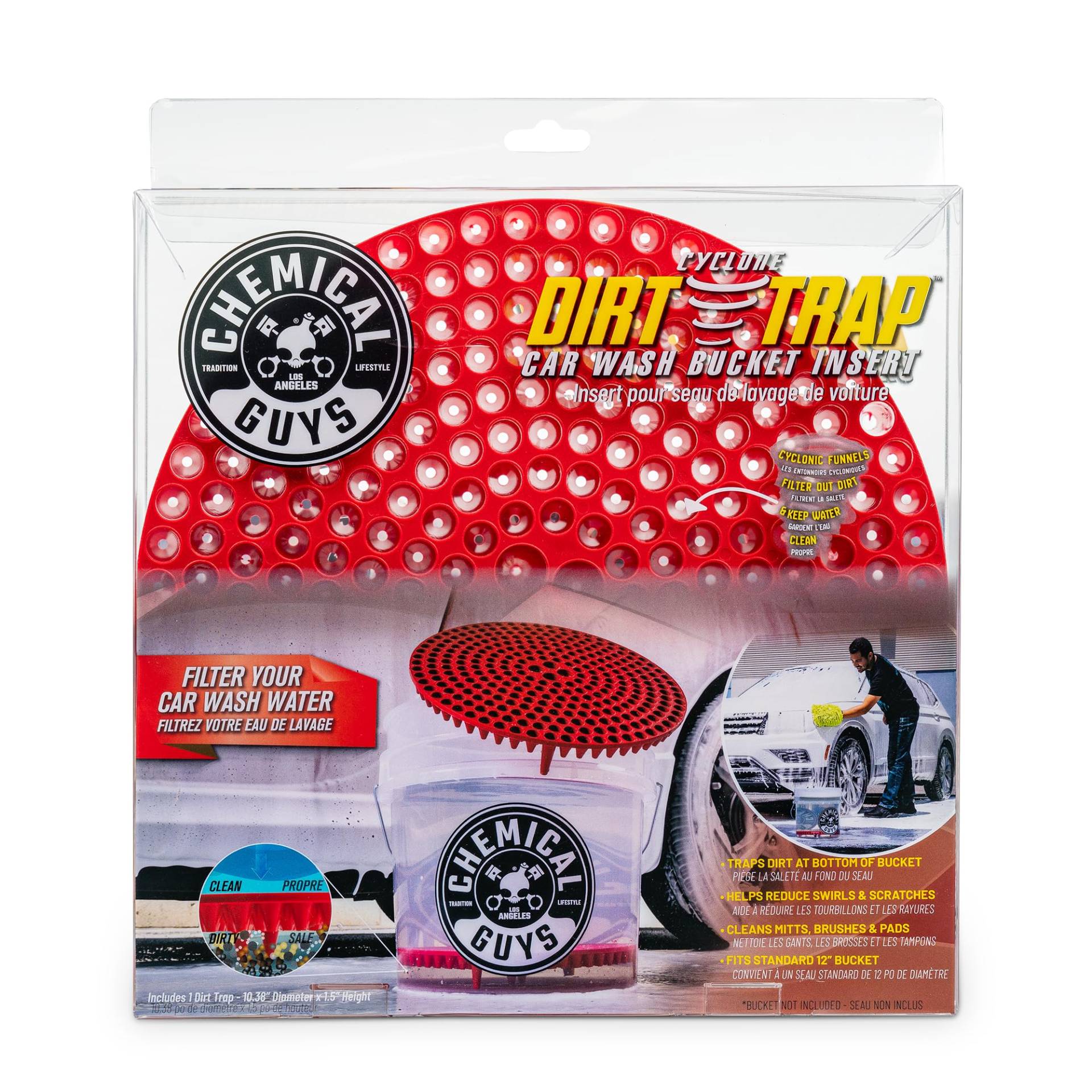 Chemical Guys Cyclone Dirt Trap Car Wash Bucket Insert, Red Chemical Guys Cyclone Dirt Trap Car Wash Bucket Insert, Red von Chemical Guys