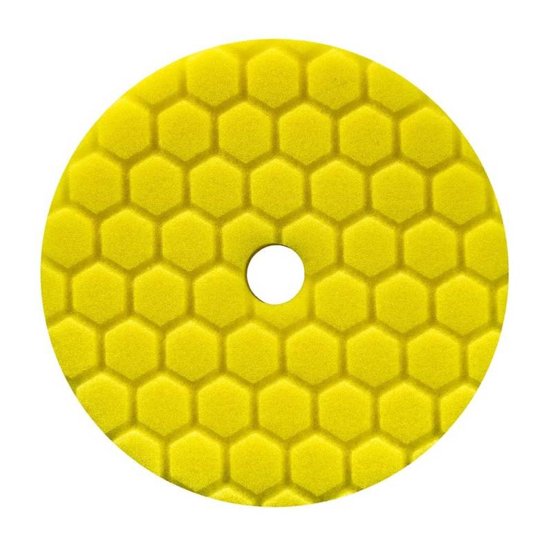 Chemical Guys BUFX111HEX5 Hex-Logic Quantum Heavy Cutting Pad, gelb (5,5 Zoll passend für 12,7 cm Trägerplatte) von Chemical Guys