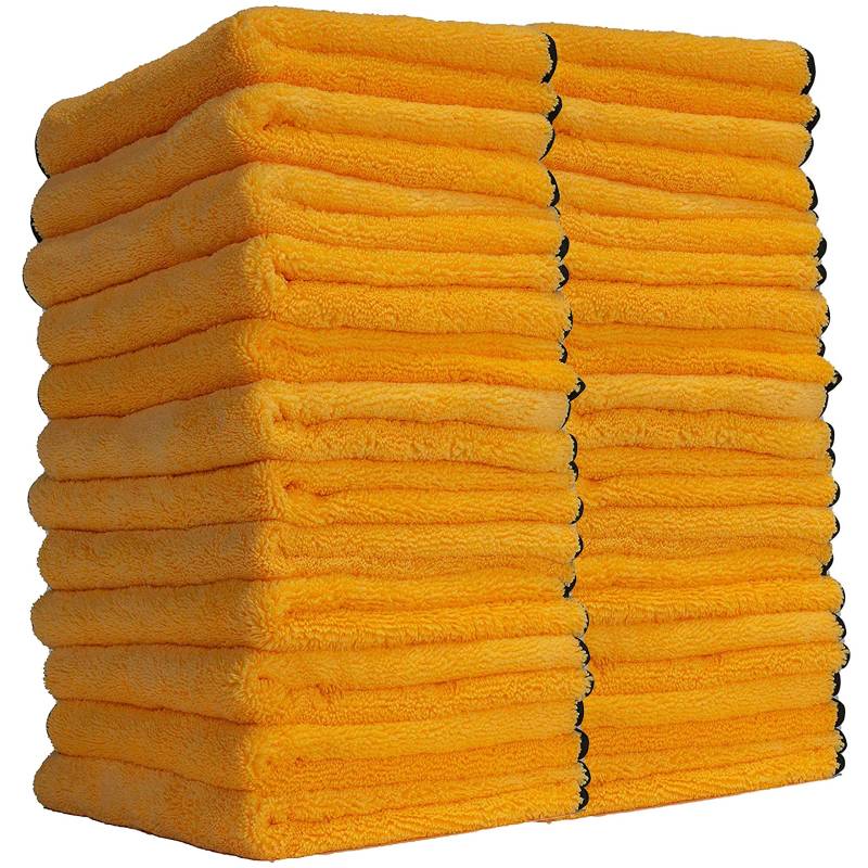 Chemical Guys MIC_506_24 Premium-Mikrofaser-Handtücher, Gold, 40,6 x 40,6 cm, 24 Stück – sicher für Autowäsche, Hausreinigung und Haustier-Trockentücher von Chemical Guys