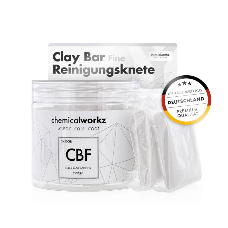 chemicalworkz® Magic Clay Bar (2x 50g) Reinigungsknete - Feine Reinigungsknetmasse & Lackreinigungsknete zur Auto Lackpflege & Lackreinigung von Chemicalworkz