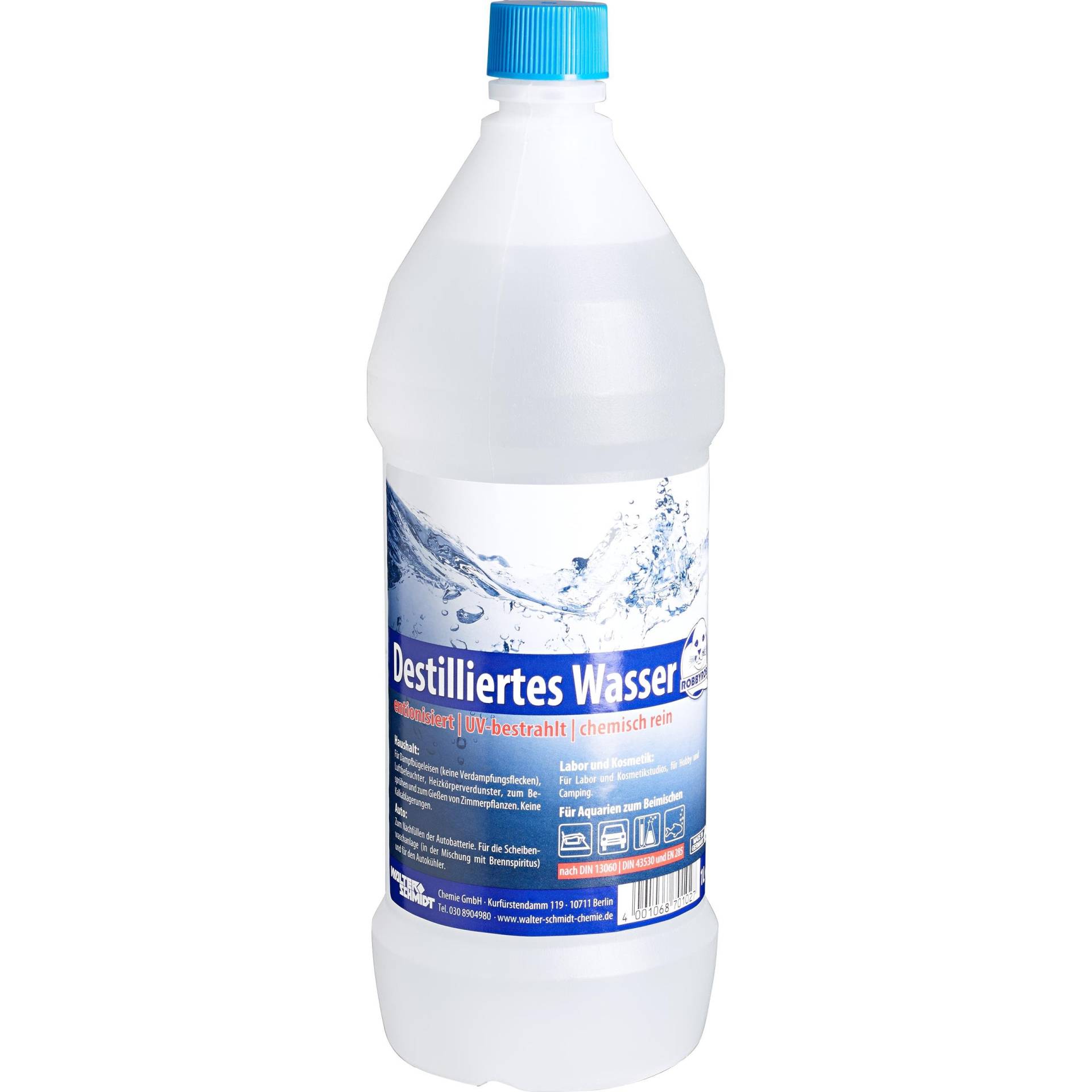 Chemie Wocklum Destilliertes Wasser 1000 ml Chemie Wocklum Destilliertes Wasser 1000 ml von Chemie Wocklum