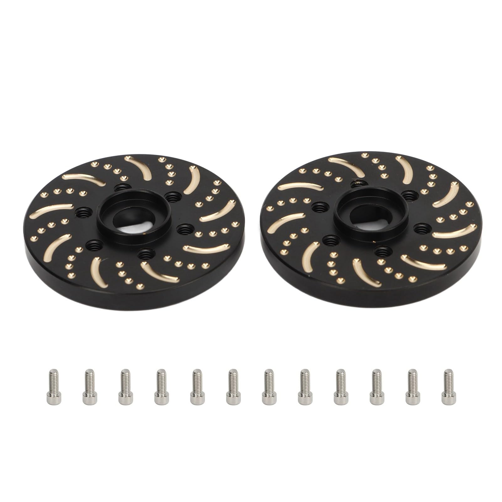 ChengyuWei Messingradgewichte mit 6 -Loch -Hub -Adapter für 1,9 Zoll 2,2 Zoll Beadlock -Felgen, Installation, dauerhaft und rostfeste, breite Anwendung für, Capra, Gen7, Gen8 RC -Crawler (6mm) von ChengyuWei