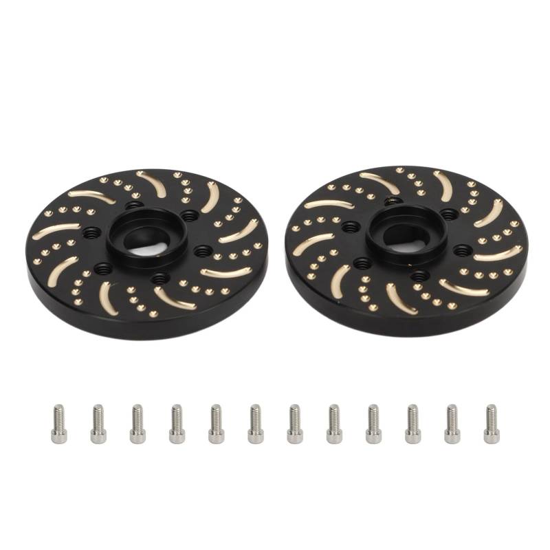 ChengyuWei Messingradgewichte mit 6 -Loch -Hub -Adapter für 1,9 Zoll 2,2 Zoll Beadlock -Felgen, Installation, dauerhaft und rostfeste, breite Anwendung für, Capra, Gen7, Gen8 RC -Crawler (6mm) von ChengyuWei