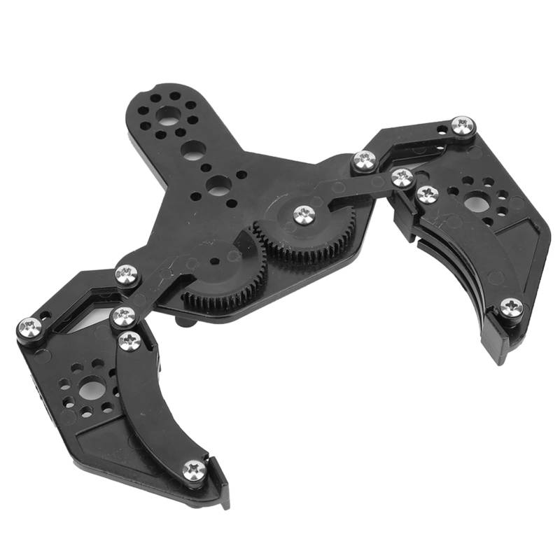 Standard Gripper Kit, Metal Industrial Robot Parts, 85mm Maximum Jaw Opening Distance, Detachable Grip Extension Rails, with Curved and Flat Jaws for Round and Flat Objects, von ChengyuWei