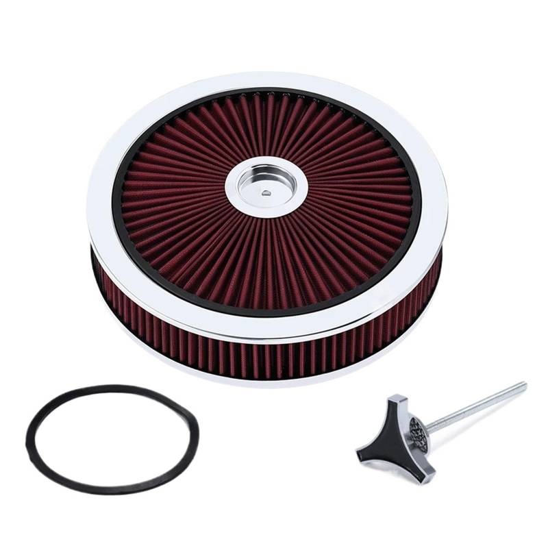 14" X 3" Runde Waschbare Verkleidung Super Flow Thru Deckel Luftfilter Filter Top Assembly Ersatz Kompatibel Mit Che&vrolet* G&MC* Fo&rd​​* von Chenhj