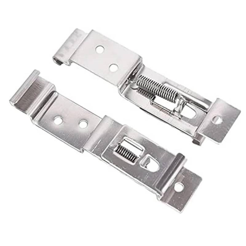 Anhänger-Nummernschild-Clips, Rechteckig, Auto-Nummernschild, Gefederte Edelstahlhalterung, Auto-Rahmenhalter-Klemmen, 2 Stück von Chenhj