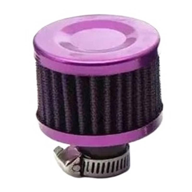 Interface Auto-Luftfilter Klein 12 Mm For Motorrad-Turbo High Flow Racing Kaltlufteinlassfilter Pilzkopf(Purple) von Chenhj