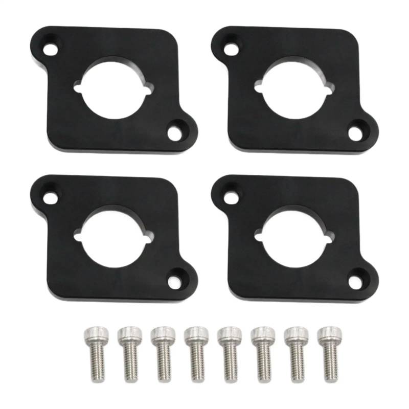 Spule Pack Adapter Platte Kit Einfache Installation Heavy Duty Mit Schrauben Auto Motor Zubehör for 1,8 T Zu 2,0 T Fsi A4 A6 TT(Black) von Chenhj